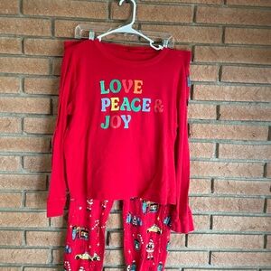 Wondershop Red Pajama Set with Festive Print